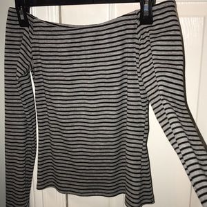 ribbed off the shoulder top